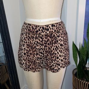 Cheetah leopard print soft shorts